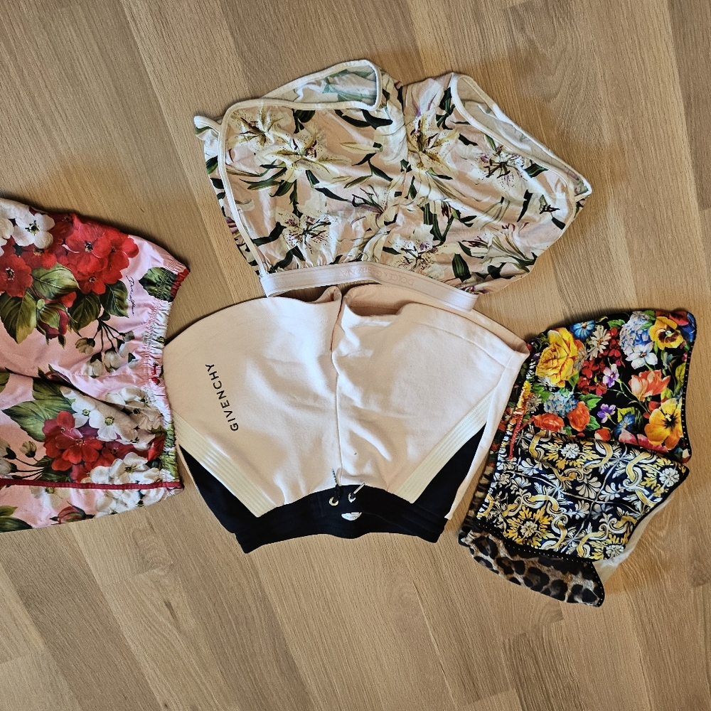 Givenchy Floral and Dolce Shorts Collection. I Am Selling All 4 together.